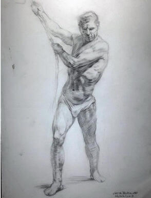 ANATOMY DRAWING OF MAN #3