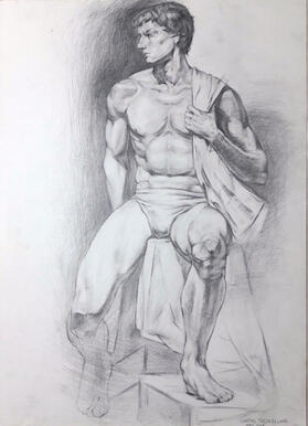 ANATOMY DRAWING OF MAN #5